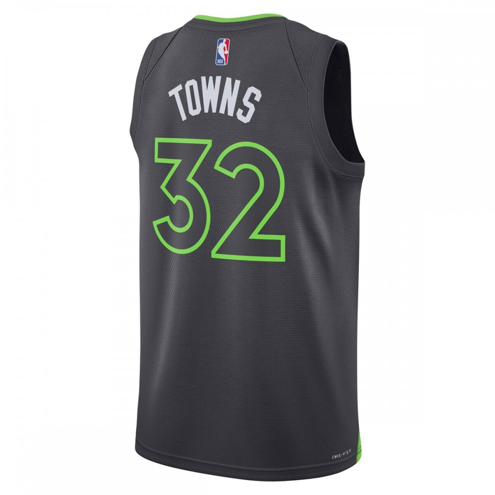 Karl-Anthony Towns Minnesota Timberwolves Jordan Brand 2022/23 Statement Edition Swingman Black Jersey-Pro Kit Vault | Brand New 26/27 Sports Jerseys